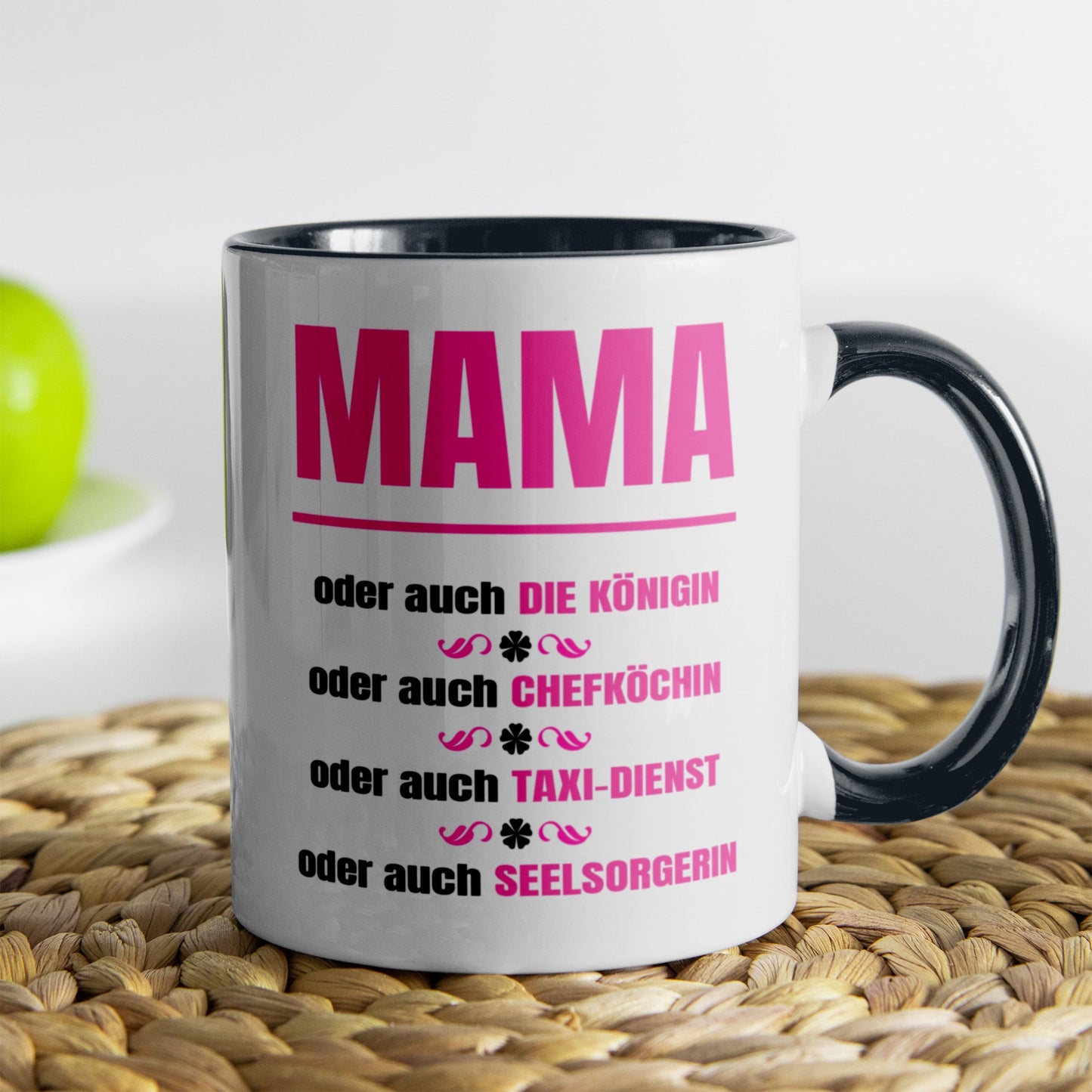22Feels® Mama Geschenk - Tasse mit Spruch (Weiss-Schwarz, 320ml)-TwoTone Tasse Weiss-Schwarz 320ml-22Feels