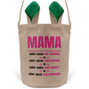 22Feels® Mama Osterkorb Mutter mit Henkel Ostergeschenk Tragetasche Ostern Deko Osternest Körbchen Hasenohren (Beige/Grün)-Ostern Tragetasche-22Feels