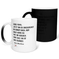22Feels® Schwangerschaftsgeschenk Werdende Mama - Zaubertasse mit Spruch (Matt-Schwarz und Weiss, 320ml)-Farbwechsel Tasse Matt 320ml-22Feels
