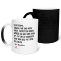 22Feels® Schwangerschaftsgeschenk Werdende Mama - Zaubertasse mit Spruch (Matt-Schwarz und Weiss, 320ml)-Farbwechsel Tasse Matt 320ml-22Feels