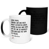 22Feels® Schwangerschaftsgeschenk Werdende Mama - Zaubertasse mit Spruch (Matt-Schwarz und Weiss, 320ml)-Farbwechsel Tasse Matt 320ml-22Feels