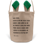 22Feels® Mama Osterkorb von Sohn Mutter mit Henkel Ostergeschenk Tragetasche Ostern Deko Osternest Körbchen Hasenohren (Beige/Grün)-Ostern Tragetasche-22Feels