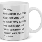 22Feels® Geschenk für Mama von Tochter - Tasse mit Spruch: Wenn Ich Dir Eine Sache Geben Würde (Weiss, 320ml)-Weisse Tasse 320ml-22Feels