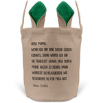 22Feels® Mama Osterkorb von Tochter Mutter mit Henkel Ostergeschenk Tragetasche Ostern Deko Osternest Körbchen Hasenohren (Beige/Grün)-Ostern Tragetasche-22Feels