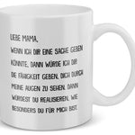 22Feels® Geschenk für Mamas - Tasse mit Spruch: Wenn Ich Dir Eine Sache Geben Könnte (Weiss, 320ml)-Weisse Tasse 320ml-22Feels