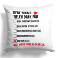 22Feels® Mama Geschenk - Kissen mit Spruch (Weiss 40x40cm)-Kissen Weiss 40x40-22Feels