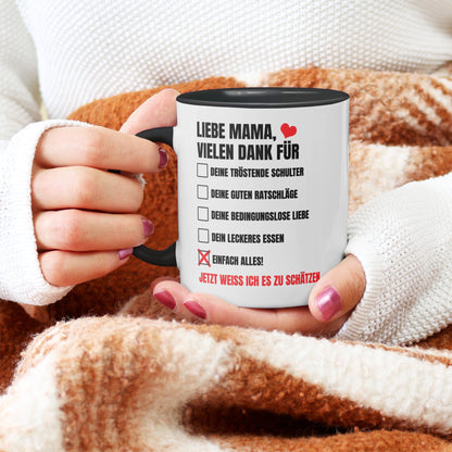 22Feels® Mama Geschenk - Tasse mit Spruch (Weiss-Schwarz, 320ml)-TwoTone Tasse Weiss-Schwarz 320ml-22Feels