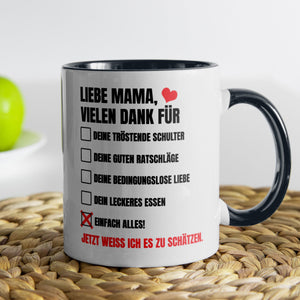22Feels® Mama Geschenk - Tasse mit Spruch (Weiss-Schwarz, 320ml)-TwoTone Tasse Weiss-Schwarz 320ml-22Feels
