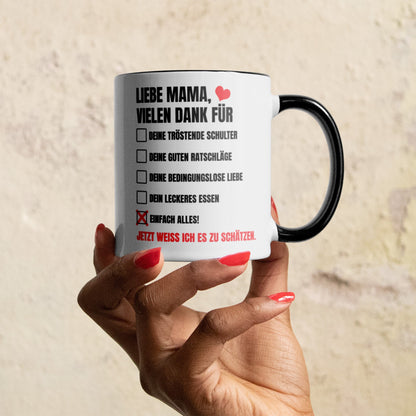 22Feels® Mama Geschenk - Tasse mit Spruch (Weiss-Schwarz, 320ml)-TwoTone Tasse Weiss-Schwarz 320ml-22Feels