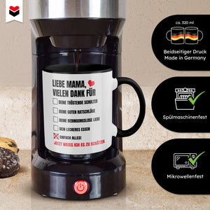 22Feels® Mama Geschenk - Tasse mit Spruch (Weiss-Schwarz, 320ml)-TwoTone Tasse Weiss-Schwarz 320ml-22Feels