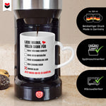 22Feels® Geschenk für Mamas - Tasse mit Spruch: Vielen Dank (Herzhenkel, Weiss, 320ml)-Tasse Weiss Herzhenkel 320ml-22Feels