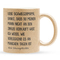 22Feels® Schwiegermutter Geschenk von Schwiegertochter bzw. Braut - Glitzertasse mit Spruch (Gold, 320ml)-Glitzertasse Gold 320ml-22Feels