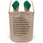 22Feels® Schwiegermama Osterkorb von Schwiegersohn mit Henkel Ostergeschenk Tragetasche Ostern Deko Osternest Körbchen Hasenohren (Beige/Grün)-Ostern Tragetasche-22Feels