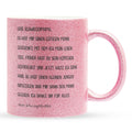 22Feels® Schwiegermutter Geschenk von Schwiegertochter bzw. Braut - Glitzertasse mit Spruch (Pink, 320ml)-Glitzertasse Pink 320ml-22Feels