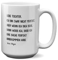 22Feels® Tochter Geschenk von Papa - XL Tasse mit Spruch (Weiss, 440ml)-Weisse XL Tasse 440ml-22Feels