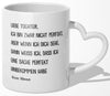 22Feels® Tochter Geschenk von Mama - Tasse mit Spruch: Ich bin zwar nicht perfekt, aber (Herzhenkel, Weiss, 320ml)-Tasse Weiss Herzhenkel 320ml-22Feels