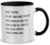 22Feels® Tochter Geschenk - Tasse mit Spruch (Weiss-Schwarz, 320ml)-TwoTone Tasse Weiss-Schwarz 320ml-22Feels