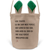 22Feels® Tochter Kinder Osterkorb mit Henkel Ostergeschenk Tragetasche Ostern Deko Osternest Körbchen Hasenohren (Beige/Grün)-Ostern Tragetasche-22Feels