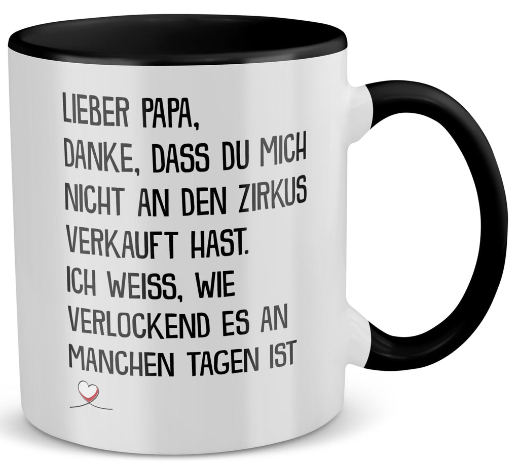 22Feels® Papa Geschenk - Tasse mit Spruch (Weiss-Schwarz, 320ml)-TwoTone Tasse Weiss-Schwarz 320ml-22Feels