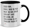 22Feels® Papa Geschenk - Tasse mit Spruch (Weiss-Schwarz, 320ml)-TwoTone Tasse Weiss-Schwarz 320ml-22Feels