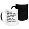 22Feels® Papa Geschenk - Zaubertasse mit Spruch (Matt-Schwarz und Weiss, 320ml)-Farbwechsel Tasse Matt 320ml-22Feels