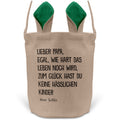 22Feels® Papa Osterkorb von Tochter Vater mit Henkel Ostergeschenk Tragetasche Ostern Deko Osternest Körbchen Hasenohren (Beige/Grün)-Ostern Tragetasche-22Feels