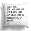 22Feels® Papa Geschenk - Kissen mit Spruch (Weiss 40x40cm)-Kissen Weiss 40x40-22Feels