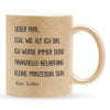 22Feels® Papa Geschenk von Tochter - Glitzertasse mit Spruch (Gold, 320ml)-Glitzertasse Gold 320ml-22Feels