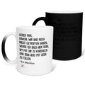 22Feels® Geschenk für Werdende Väter zur Schwangerschaft - Du Wirst Papa Zaubertasse mit Spruch (Matt-Schwarz und Weiss, 320ml)-Farbwechsel Tasse Matt 320ml-22Feels