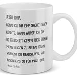 22Feels® Geschenk für Papa von Sohn - Spruch: Wenn Ich Dir Eine Sache Geben Würde (Weiss, 320ml)-Weisse Tasse 320ml-22Feels