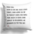 22Feels® Papa Geschenk - Kissen mit Spruch (Weiss 40x40cm)-Kissen Weiss 40x40-22Feels