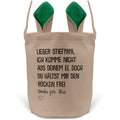 22Feels® Stiefpapa Stiefvater Osterkorb mit Henkel Ostergeschenk Tragetasche Ostern Deko Osternest Körbchen Hasenohren (Beige/Grün)-Ostern Tragetasche-22Feels