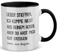 22Feels® Stiefvater Geschenk von Stiefsohn - Tasse mit Spruch (Weiss-Schwarz, 320ml)-TwoTone Tasse Weiss-Schwarz 320ml-22Feels