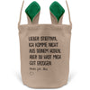 22Feels® Stiefpapa Stiefvater Osterkorb mit Henkel Ostergeschenk Tragetasche Ostern Deko Osternest Körbchen Hasenohren (Beige/Grün)-Ostern Tragetasche-22Feels