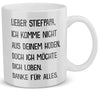 22Feels® Geschenk für Stiefpapas - Tasse mit Spruch: Ich Möchte Dich Loben (Weiss, 320ml)-Weisse Tasse 320ml-22Feels