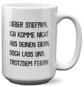 22Feels® Stiefvater Geschenk - XL Tasse mit Spruch (Weiss, 440ml)-Weisse XL Tasse 440ml-22Feels