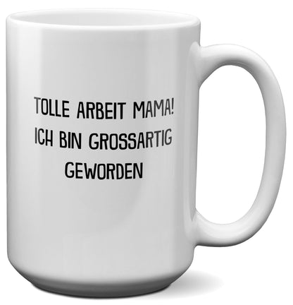 22Feels® Mama Geschenk - XL Tasse mit Spruch (Weiss, 440ml)-Weisse XL Tasse 440ml-22Feels