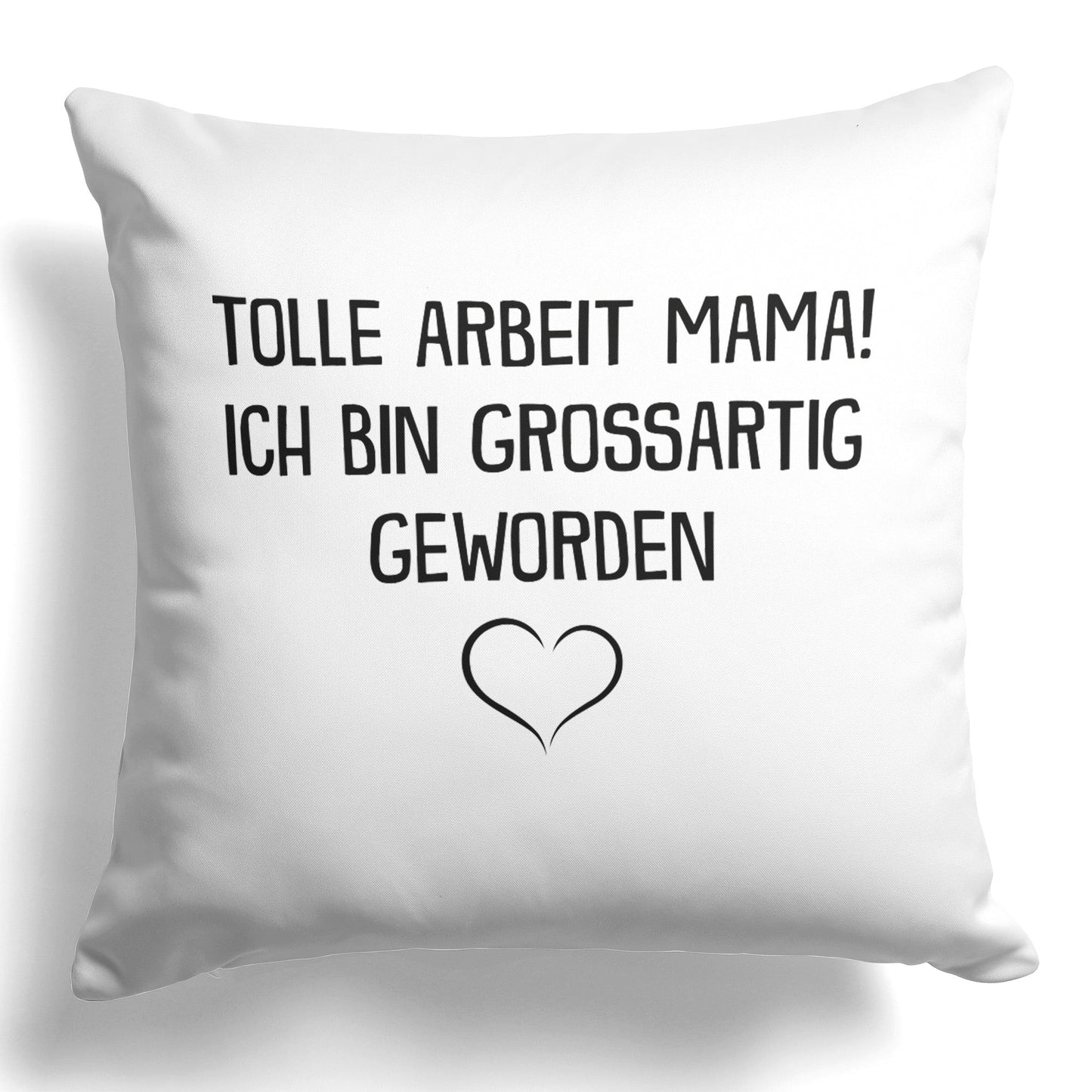 22Feels® Mama Geschenk - Kissen mit Spruch (Weiss 40x40cm)-Kissen Weiss 40x40-22Feels