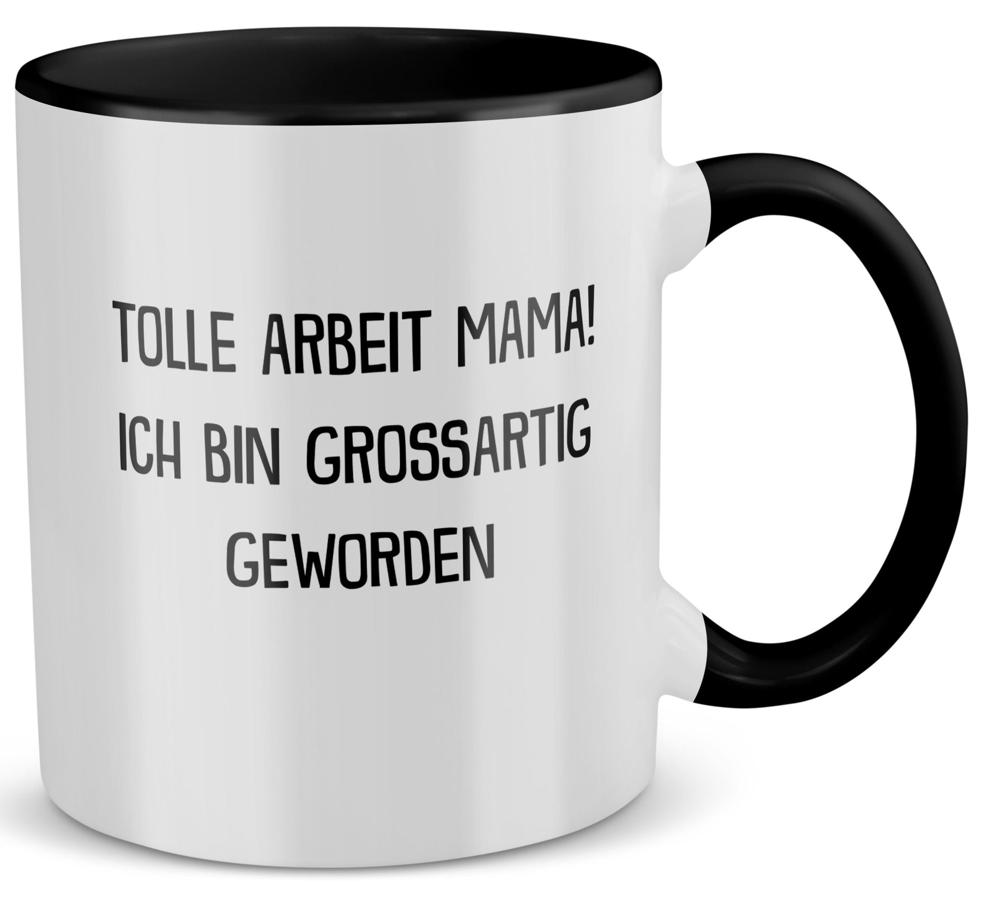 22Feels® Mama Geschenk - Tasse mit Spruch (Weiss-Schwarz, 320ml)-TwoTone Tasse Weiss-Schwarz 320ml-22Feels