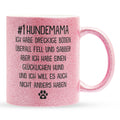 22Feels® Hundemama Geschenk - Glitzertasse mit Spruch (Pink, 320ml)-Glitzertasse Pink 320ml-22Feels