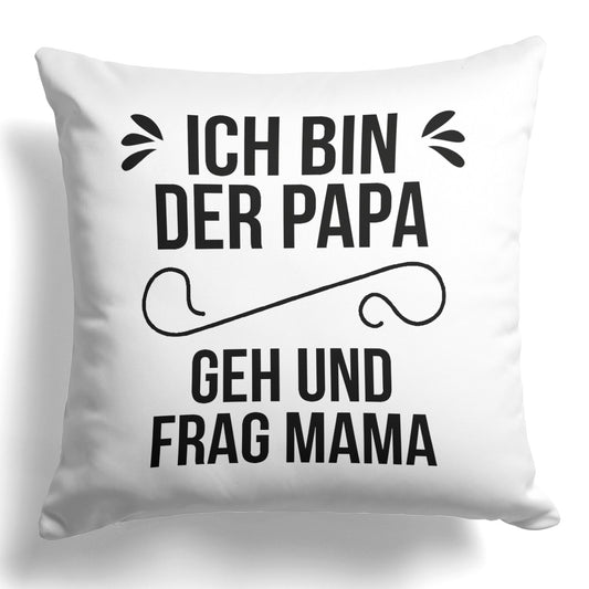 22Feels® Papa Geschenk - Kissen mit Spruch (Weiss 40x40cm)-Kissen Weiss 40x40-22Feels