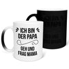 22Feels® Geschenk für Papas - Zaubertasse mit Spruch (Matt-Schwarz und Weiss, 320ml)-Farbwechsel Tasse Matt 320ml-22Feels
