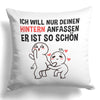 22Feels® Paar Geschenk zum Jahrestag, Valentinstag, Hochzeitstag etc. - Kissen mit Spruch (Weiss 40x40cm)-Kissen Weiss 40x40-22Feels