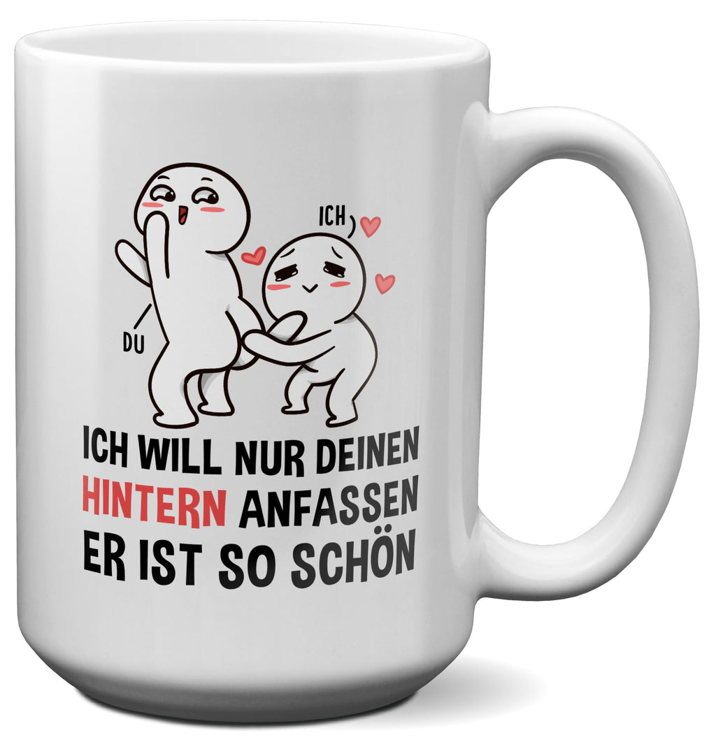 22Feels® Pärchen Geschenk zum Jahrestag, Hochzeitstag, Valentinstag etc. - XL Tasse mit Spruch (Weiss, 440ml)-Weisse XL Tasse 440ml-22Feels