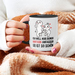 22Feels® Pärchen Geschenk zum Jahrestag, Hochzeitstag, Valentinstag etc. - Tasse mit Spruch (Weiss-Schwarz, 320ml)-TwoTone Tasse Weiss-Schwarz 320ml-22Feels