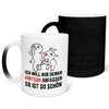22Feels® Pärchen Geschenk zum Jahrestag, Hochzeitstag, Valentinstag etc. - Zaubertasse mit Spruch (Matt-Schwarz und Weiss, 320ml)-Farbwechsel Tasse Matt 320ml-22Feels