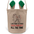 22Feels® Männer Frauen Osterkorb Ehefrau Ehemann Freund Freundin Ostern mit Henkel Ostergeschenk Tragetasche Ostern Deko Osternest Körbchen Hasenohren (Beige/Grün)-Ostern Tragetasche-22Feels