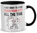 22Feels® Pärchen Geschenk zum Jahrestag, Hochzeitstag, Valentinstag etc. - Tasse mit Spruch (Weiss-Schwarz, 320ml)-TwoTone Tasse Weiss-Schwarz 320ml-22Feels