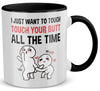 22Feels® Pärchen Geschenk zum Jahrestag, Hochzeitstag, Valentinstag etc. - Tasse mit Spruch (Weiss-Schwarz, 320ml)-TwoTone Tasse Weiss-Schwarz 320ml-22Feels