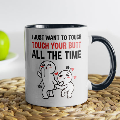 22Feels® Pärchen Geschenk zum Jahrestag, Hochzeitstag, Valentinstag etc. - Tasse mit Spruch (Weiss-Schwarz, 320ml)-TwoTone Tasse Weiss-Schwarz 320ml-22Feels